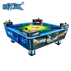 Coin Operated 6ft Electric Air Hockey Table Arcade Game Machines Automatic Serve Hockey Table For 4 Players