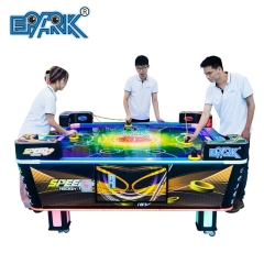 Coin Operated 6ft Electric Air Hockey Table Arcade Game Machines Automatic Serve Hockey Table For 4 Players