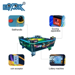 Coin Operated 6ft Electric Air Hockey Table Arcade Game Machines Automatic Serve Hockey Table For 4 Players