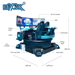 9D Virtual Reality Simulation Vr Racing Simulator VR 3 Dof Super Driving Car Game Machine