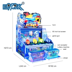 Amusement Park Game Kids Water Shooting Lottery Redemption Arcade Machine
