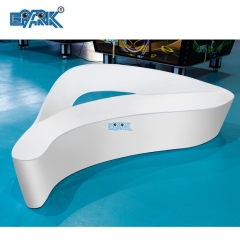 New Design Airport Fiberglass Waiting Leisure Bench With Planter Pot
