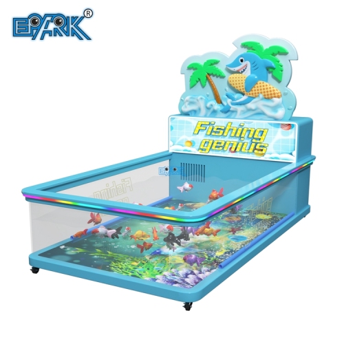 Indoor Amusement Games Machines Transparent Fishing Pond Pool With Fish Rods Indoor Playground Equipment