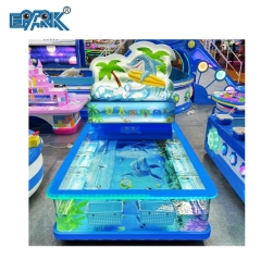 Indoor Amusement Games Machines Transparent Fishing Pond Pool With Fish Rods Indoor Playground Equipment