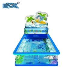 Indoor Amusement Games Machines Transparent Fishing Pond Pool With Fish Rods Indoor Playground Equipment