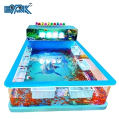 Indoor Amusement Games Machines Transparent Fishing Pond Pool With Fish Rods Indoor Playground Equipment