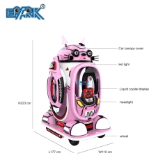 24V Battery Powered Fiberglass Bumper Cars Amusement Park Ride Popular Outdoor Happy Car Bumper Ride