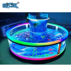 Indoor Outdoor Amusement Park Fish Game Machine Fiberglass Fish Ponds Toy Fishing Pond