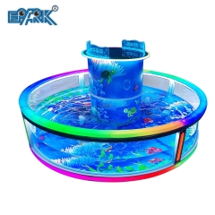 Indoor Outdoor Amusement Park Fish Game Machine Fiberglass Fish Ponds Toy Fishing Pond