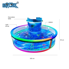 Indoor Outdoor Amusement Park Fish Game Machine Fiberglass Fish Ponds Toy Fishing Pond