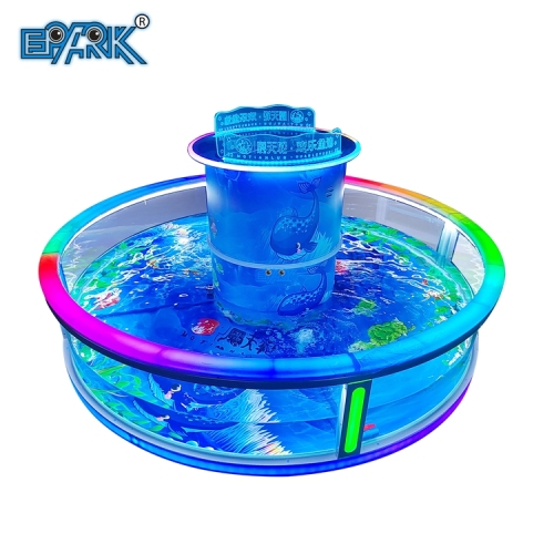 Indoor Outdoor Amusement Park Fish Game Machine Fiberglass Fish Ponds Toy Fishing Pond