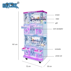 Four Players Mini Claw Machine 4 Gift Toys Plush Grabber Claw Crane Vending Game Machine For Kids