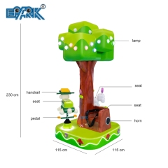 3 Seats Kids Mini Merry Go Round Indoor Coin Operated Kiddie Mini Carousel Ride