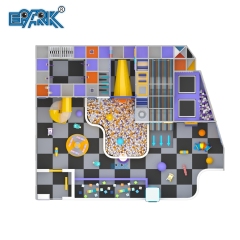 Commercial Playgrounds Kid Soft Play Equipment Indoor Playground with Big Slides for Sale