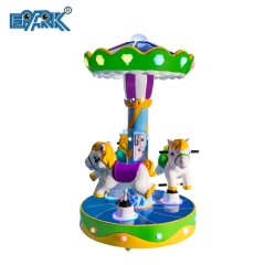 Amusement Park Rides Merry Go Round Christmas Mini Carrusel 3 Players Carousel Ride For Kids