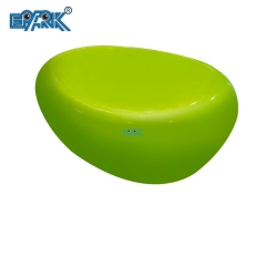 Fiberglass Casual Seat Shopping Mall Outdoor Pebble Stool Landscape Park Oval Artificial Stone Rest Chair