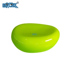 Fiberglass Casual Seat Shopping Mall Outdoor Pebble Stool Landscape Park Oval Artificial Stone Rest Chair