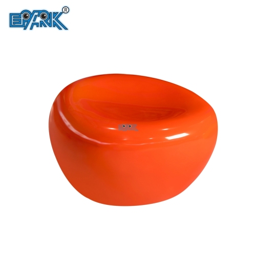 Fiberglass Casual Seat Shopping Mall Outdoor Pebble Stool Landscape Park Oval Artificial Stone Rest Chair