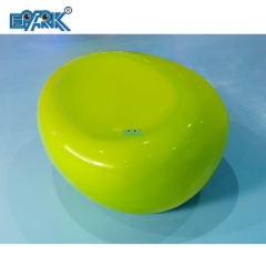 Fiberglass Casual Seat Shopping Mall Outdoor Pebble Stool Landscape Park Oval Artificial Stone Rest Chair
