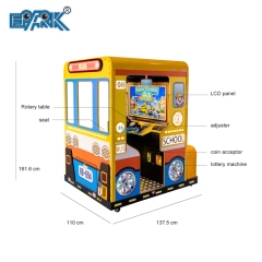 Kids Super School Bus Theme Park Rides Amusement Arcade Game Machine Coin Operated Games