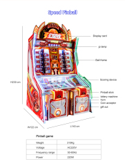 FEC Kids Game Machine 2 Players Coin Operated Pinball Machine Arcade Game Machine