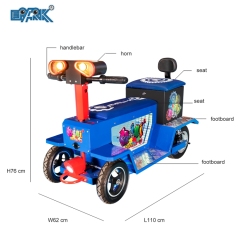 Indoor Outdoor Toys Children's Battery-Powered Car with Music and Light