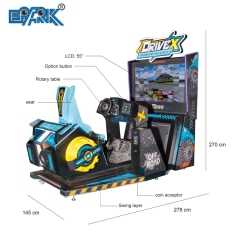 Amusement Coin Operated Machine Simulator Car Racing Video Arcade Games Machine