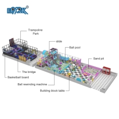 Kids Play Area Naughty Castle Indoor Soft Playground Equipment