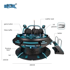 360 VR Rotation Simulator 9D VR Cinema Simulator Equipment