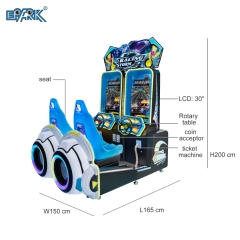 Electronic Video Coin Operated Car Racing Arcade Game Machine