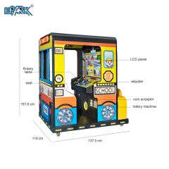 Kids Super School Bus Theme Park Rides Amusement Arcade Game Machine Coin Operated Games