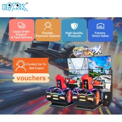 Double 4K LCD Coin Operated Racing Game Machine