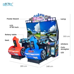 Commercial Big Screen Racing Game Machine for Arcades