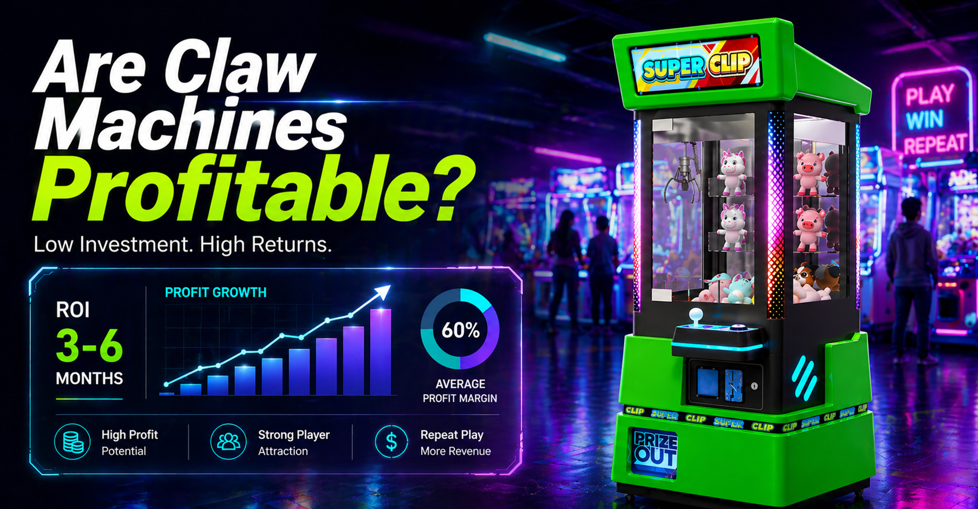 Are Claw Machines Profitable? A Complete 2026 Business Guide to Cost, ROI and Investment