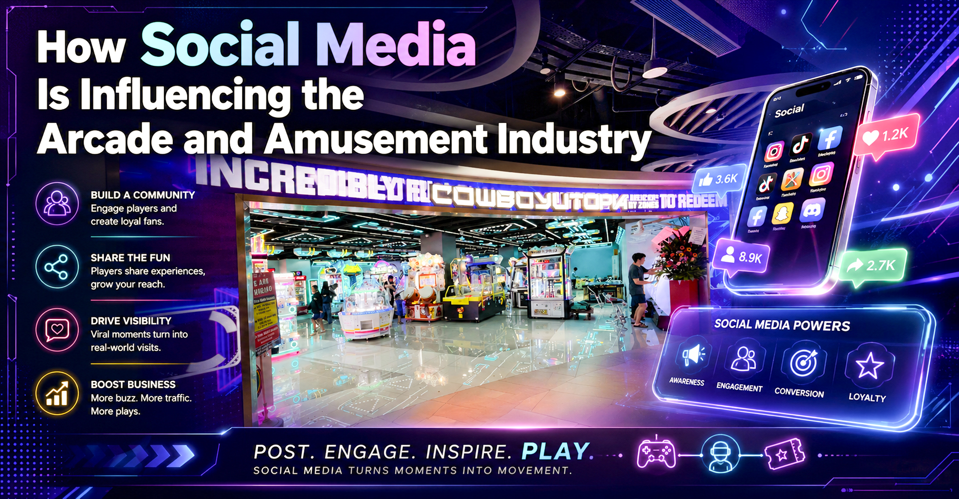How Social Media Is Influencing the Arcade and Amusement Industry