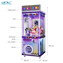 Prize Claw Machine Coin Operated Arcade Game Machine