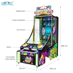 Ball Toss Ticket Redemption Arcade Machine Coin Operated Game