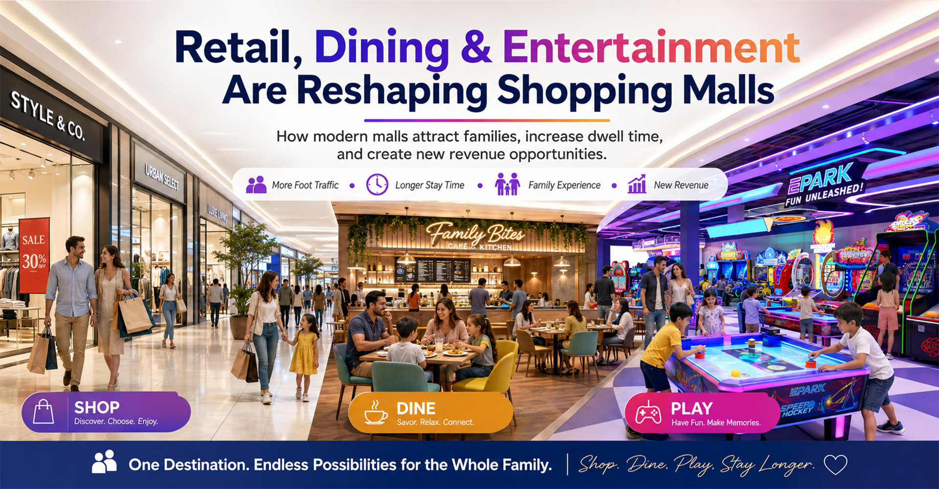 How Retail, Dining, and Entertainment Are Reshaping Shopping Malls