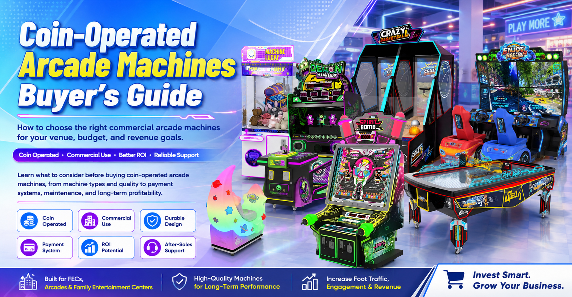Coin-Operated Arcade Machines: Complete Buyer’s Guide