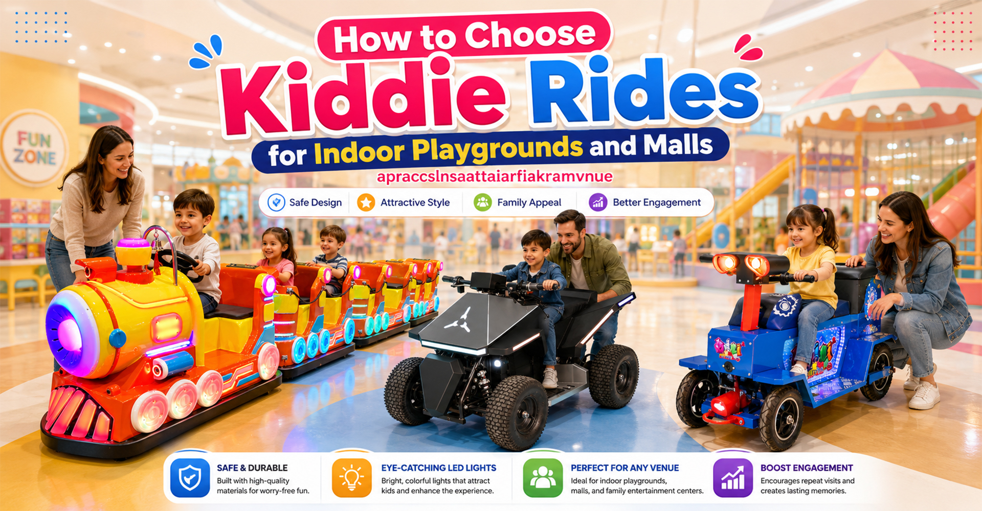 How to Choose Kiddie Rides for Indoor Playgrounds and Malls
