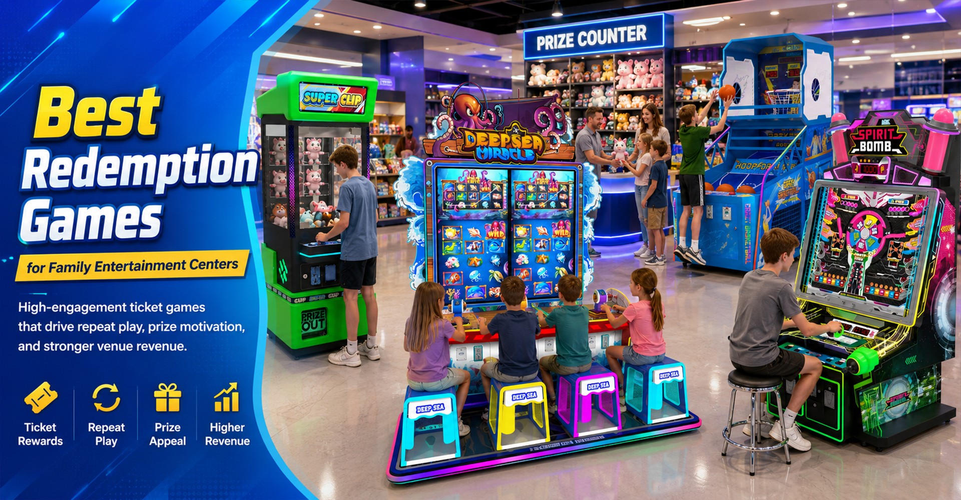 Best Redemption Games for Family Entertainment Centers