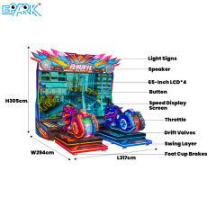 City Rival Motorcycle Racing Simulator Arcade Machine