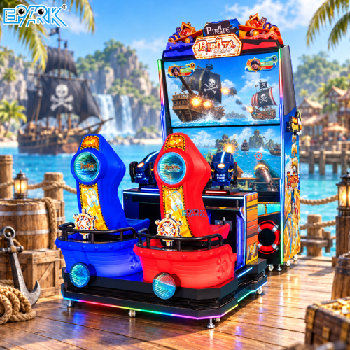 Pirate Shooting Arcade Game with Dual 65 Inch Screens