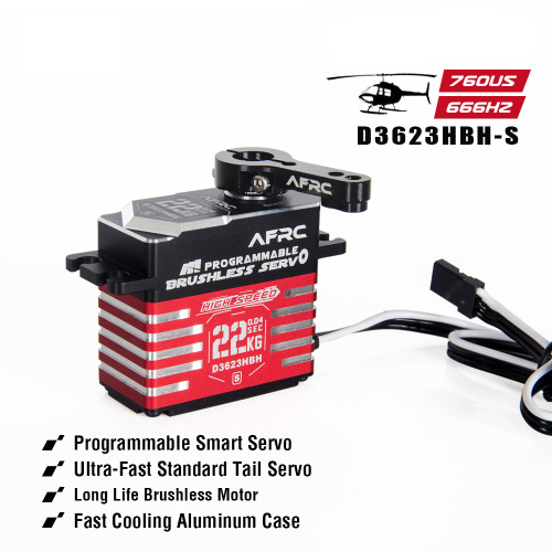 D3623HBH-S High Speed Brushless Programmable Helicopter tail Servo(760us)