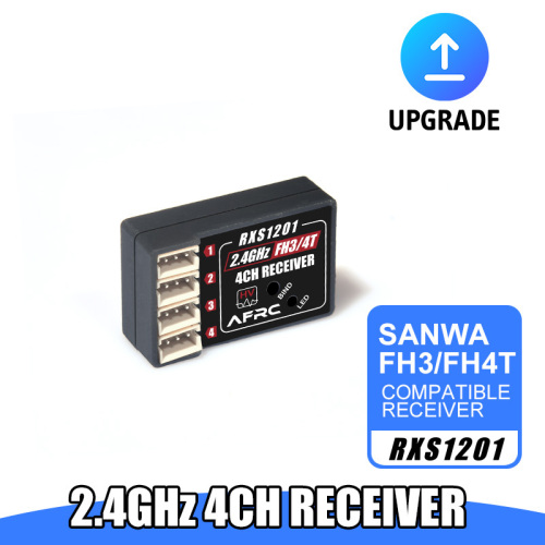 AFRC-RXS1201 4CH JST1.5 MINI Compatible Receiver For SANWA FH3/FH4T