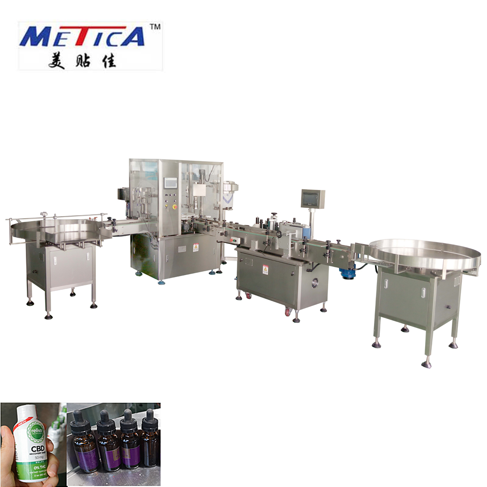 Automatic Small Volume Filling Capping Labeling Machine Line for Dropper Bottle And Small Bottle