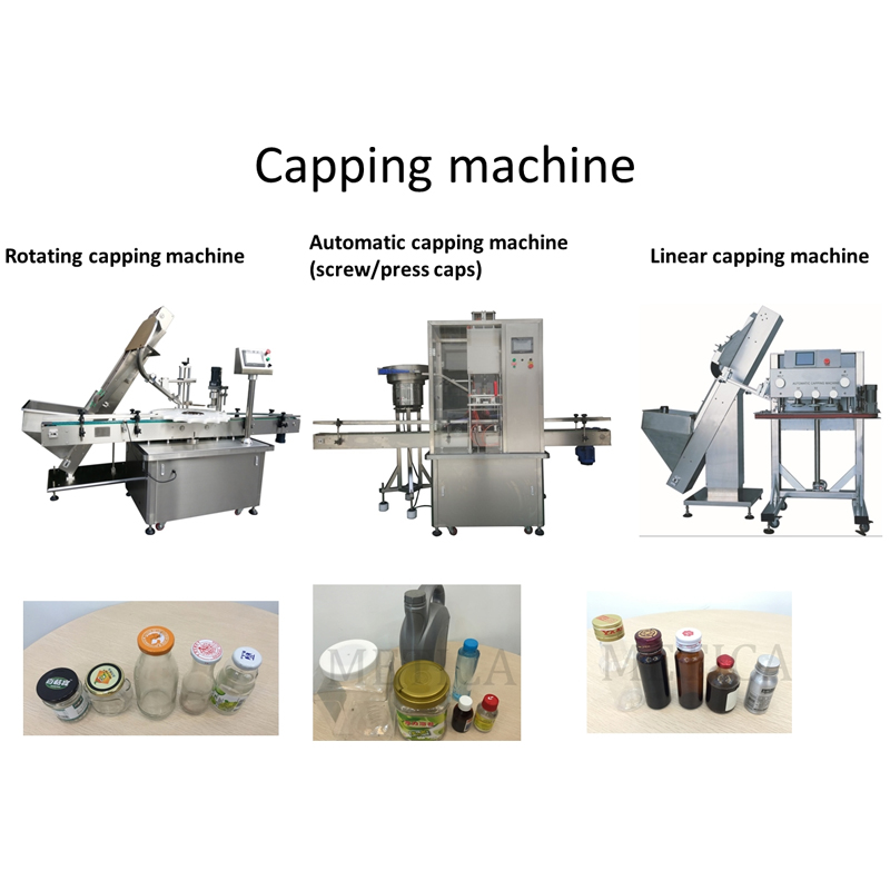 Automatic Linear Capping Machine With Cap Feeder for Cap with larger diameter