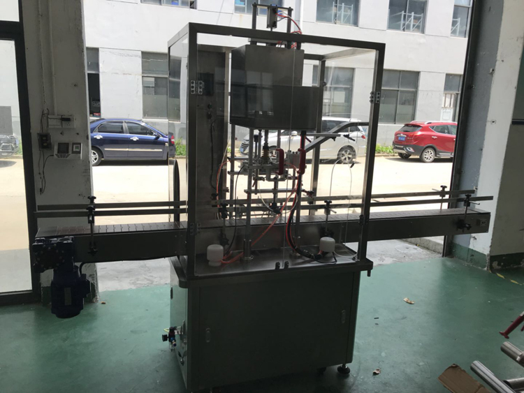 Automatic Linear Capping Machine With Cap Feeder for Cap with larger diameter