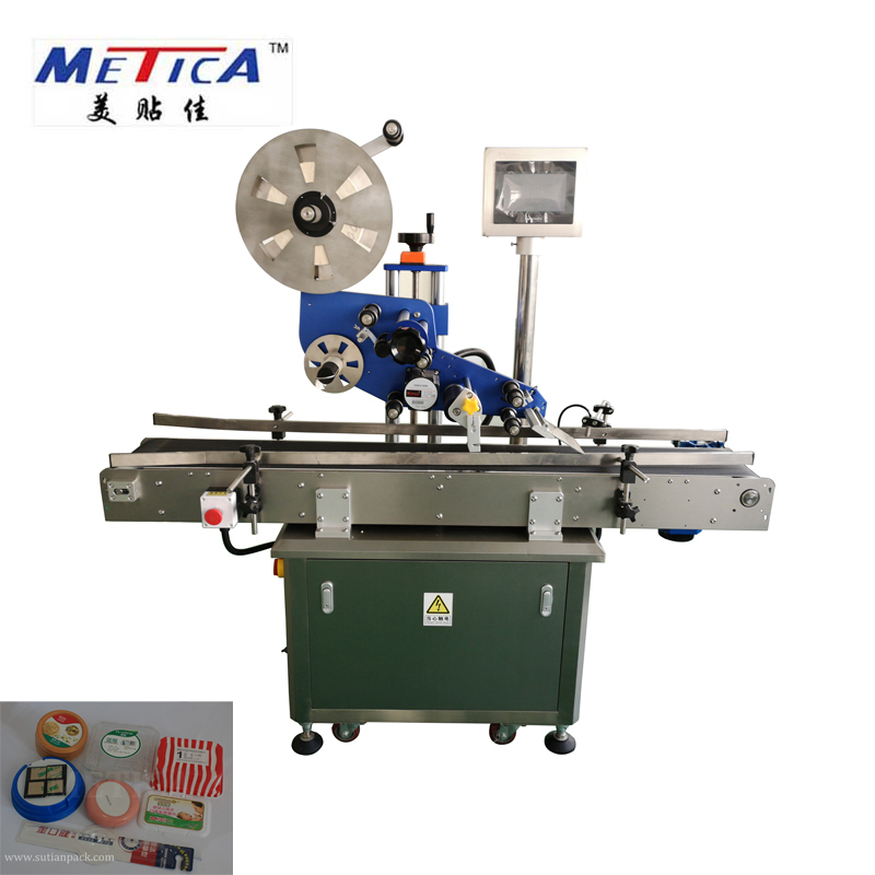 Automatic Top Surface Sticker Labeling Machine For Box / Cards And Bottle Labeling Machine