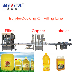 Automatic liquid and sticky liquid product filling capping and labeling machine line